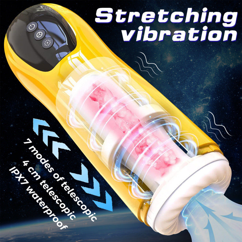 Bumblebee fully automatic rotating sucking telescopic vibration masturbator male sex toy