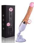 Fully automatic telescopic gun machine wireless remote control electric heating dildo