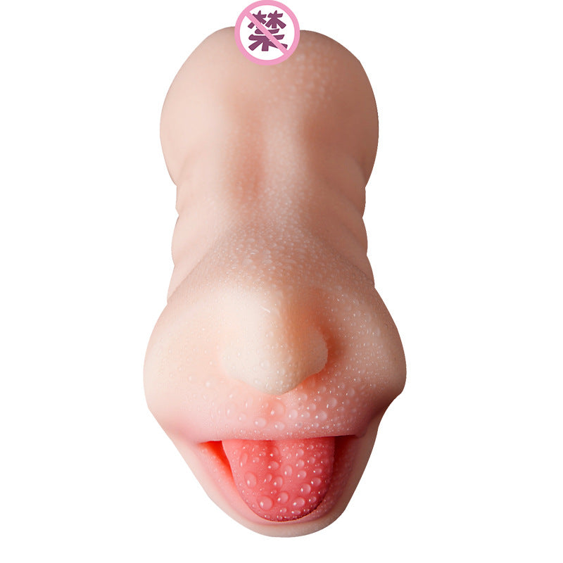 Double-headed soft rubber oral sex masturbator masturbation cup TPE mold