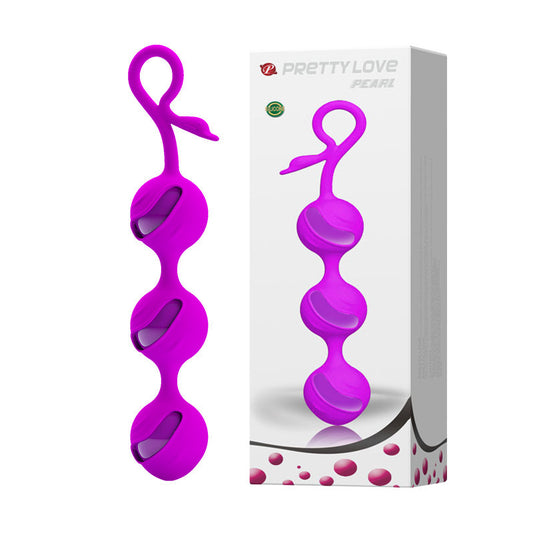 Paramount Tila Triple Ball Pull Ball Silicone Female Kegel Exercise Ball Vibrating Love Egg