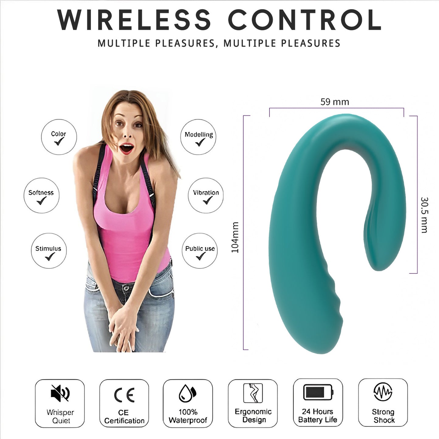 Wireless remote control vibrating panties wearable vibrator couple massage flirting sex toys