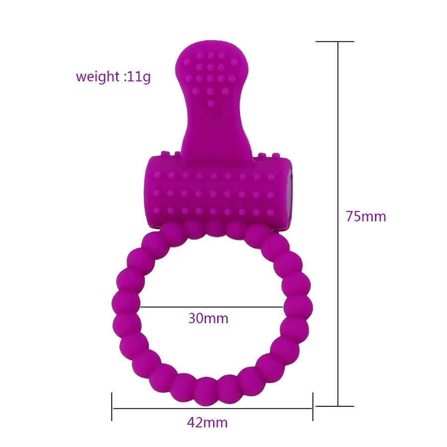 Tongue Penis Ring Vibrators Delay Ejaculation Cock Ring Intense Clit Stimulation Vibrators