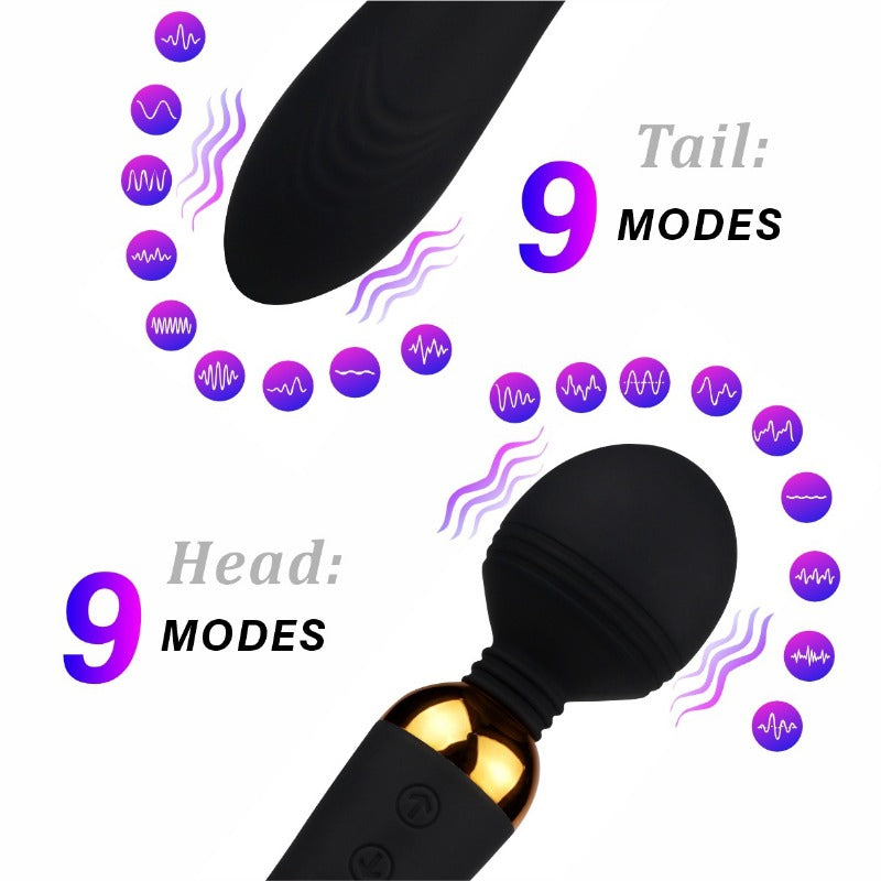 Magnetic suction dual motor strong motion electric AV stick