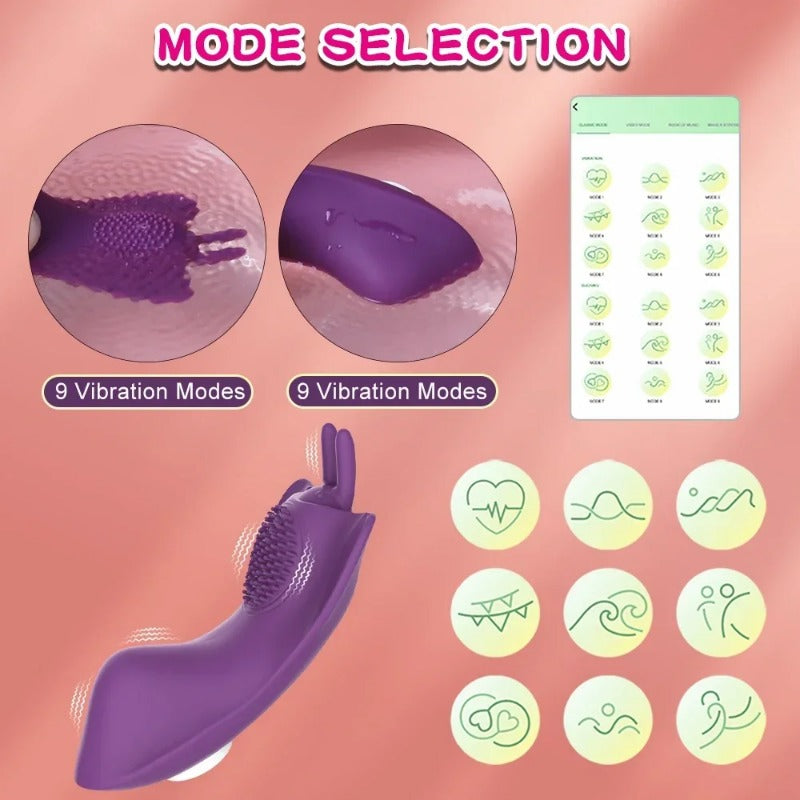 Wireless Clitoris Vibrator For Women App Remote Control Butterfly Vibrating Masturbator