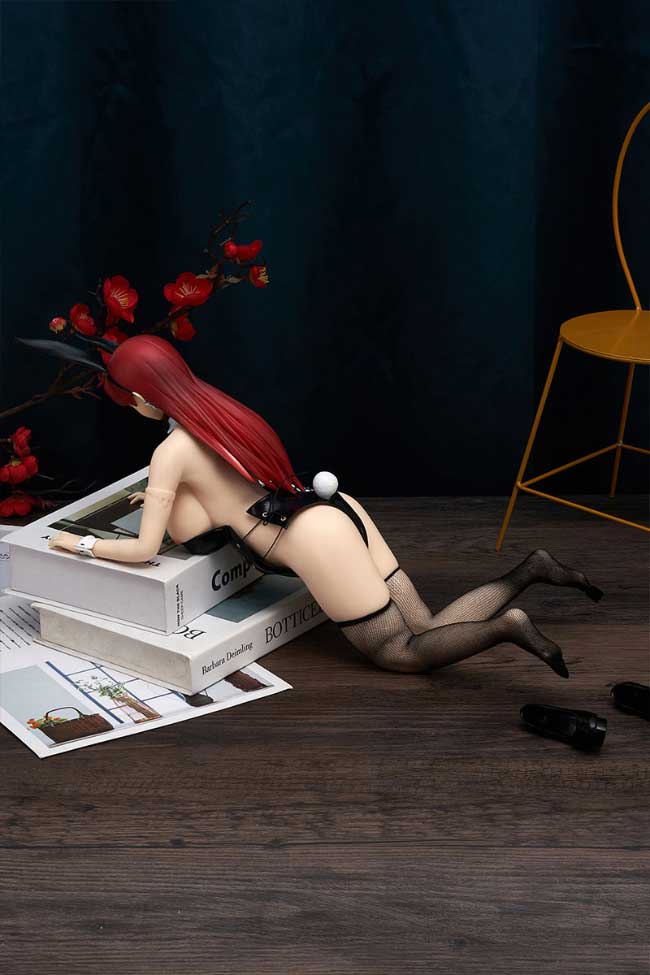 Bunny Girl Erza scarlet 45cm TPE mini sex doll