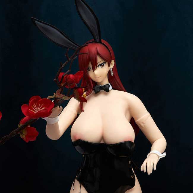 Bunny Girl Erza scarlet 45cm TPE mini sex doll