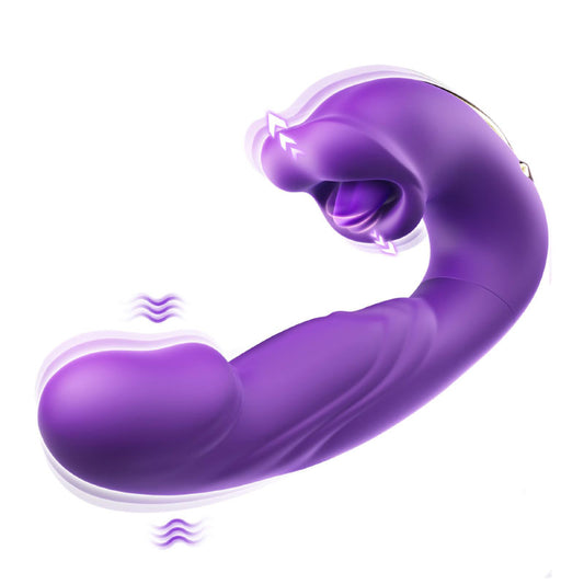 Adult female clitoral masturbation vibrator dual frequency massage stick