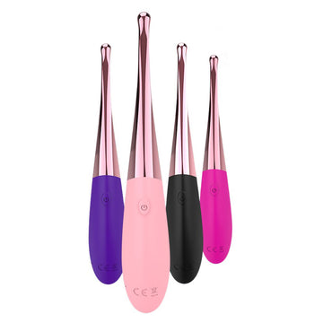 Female Tide Pen Masturbator  Silicone Vibrator Rechargeable Multi-Frequency Female Sex Toy