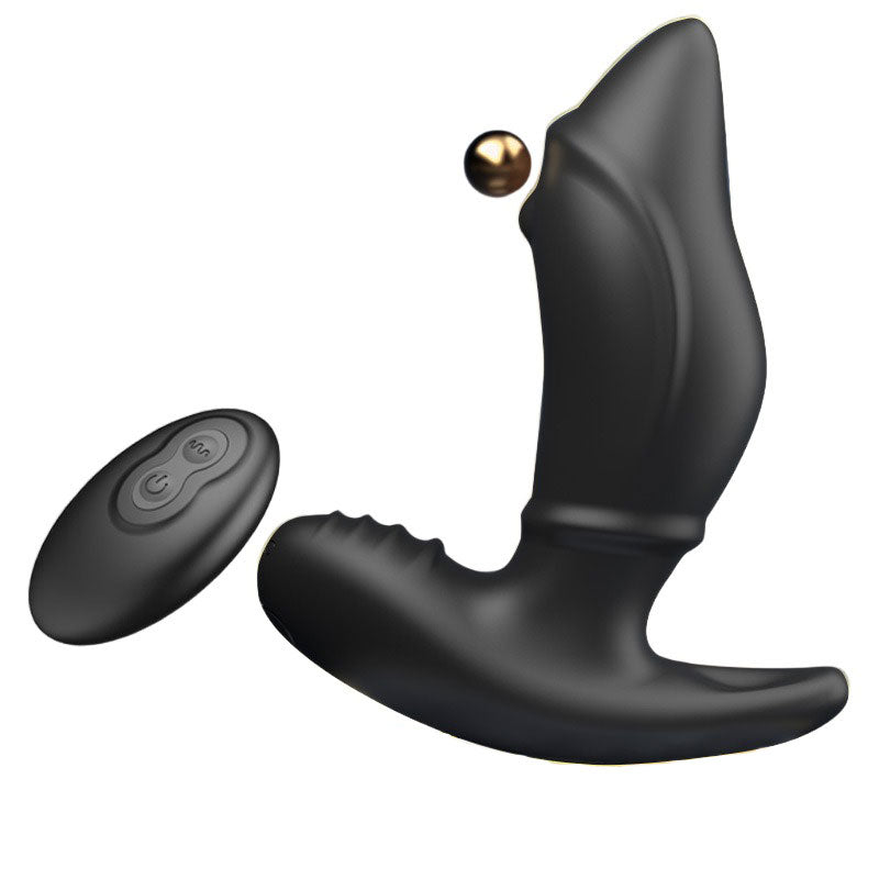 Dulong finger ball wireless remote control prostate massager for men with anal G-spot vibration anal plug