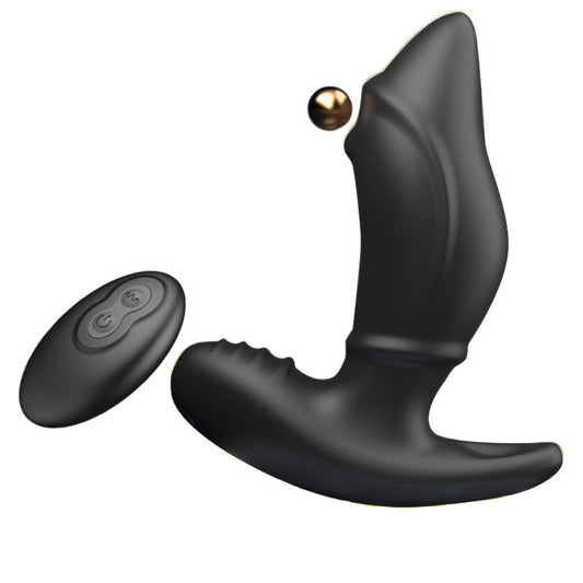 Dulong finger ball wireless remote control prostate massager for men with anal G-spot vibration anal plug