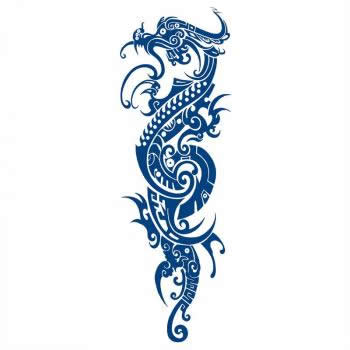 China Dragon Street hip hop creative full arm semi permanent tattoo paste