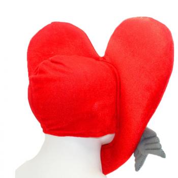 Halloween christmas gift cosplay Costume Red heart mask Cap