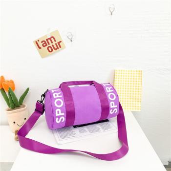 Children's fashion cool cylinder bag single shoulder bag sports messenger bag