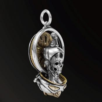 BUDDHA OF FUTURE NEW DESIGNS BUDDHA OF FUTURE1.0 AMULET IN 925 SILVER AND BRASS