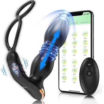 Men's backyard masturbation massager APP+ remote control vibrator