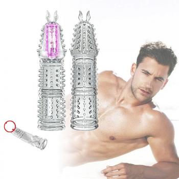 Transparent crystal vibration extended wolf tooth set