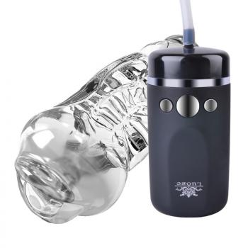 Transparent intelligent vibration sucking masturbator for men