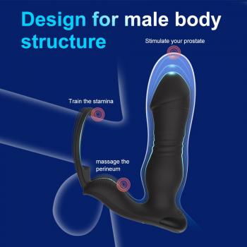 Men's telescopic prostate massager sex toys