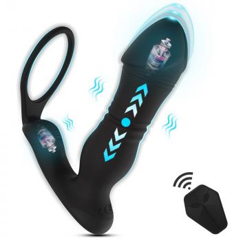 Men's telescopic prostate massager sex toys