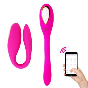 Double vibration flexible massage vibrator