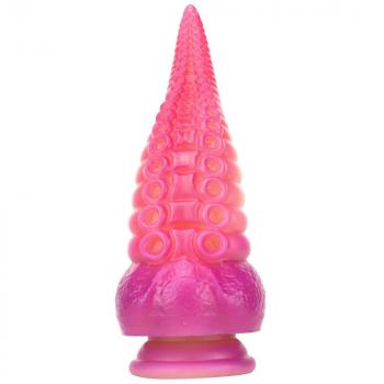 Octopus silicone soft color blend tapered anal plug