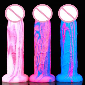 Magic root liquid silicone color mixing simulation big penis